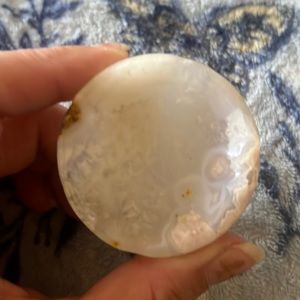 Flower Agate bowl or stand for sphere